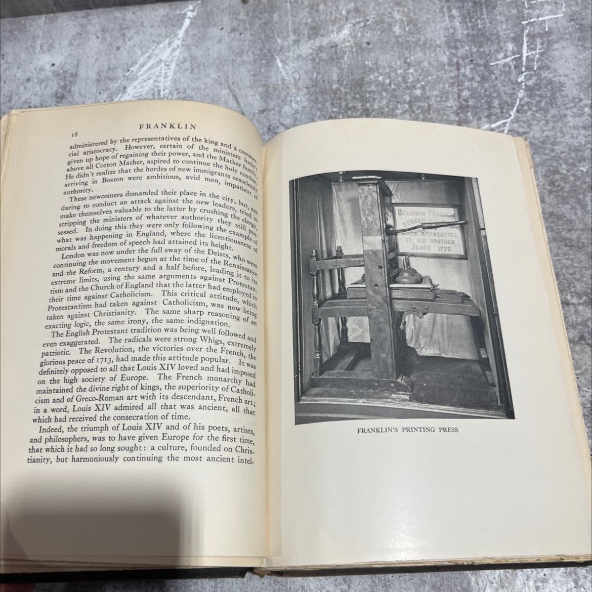 bernard fay's franklin, the apostle of modern times book, by bernard fay, 1929 Hardcover