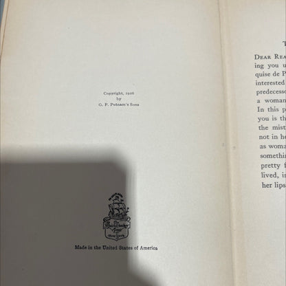 madame de pompadour a study in temperament book, by marcelle tinayre, 1926 Hardcover