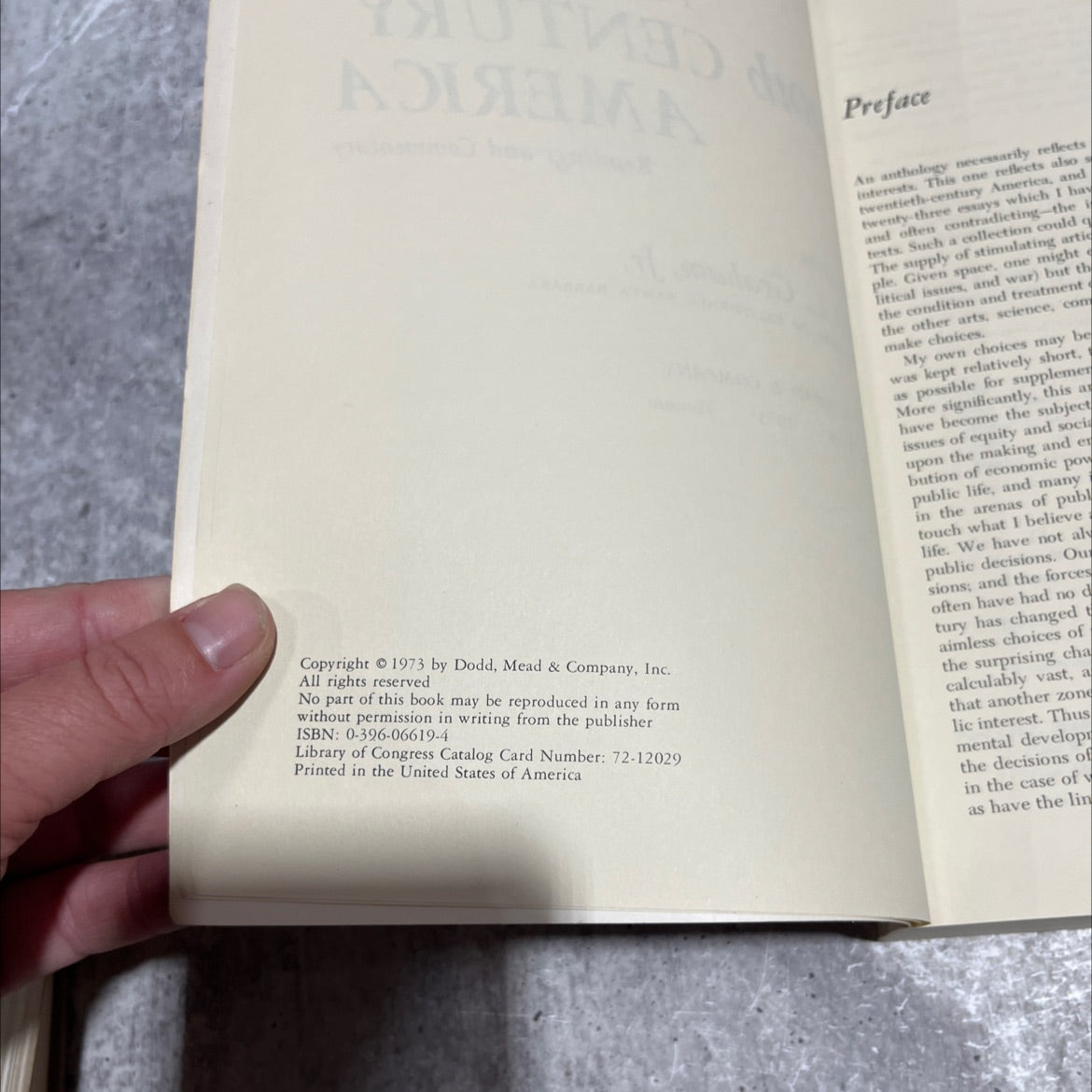 perspectives on 20th century america book, by otis l. graham, jr., 1973 Paperback