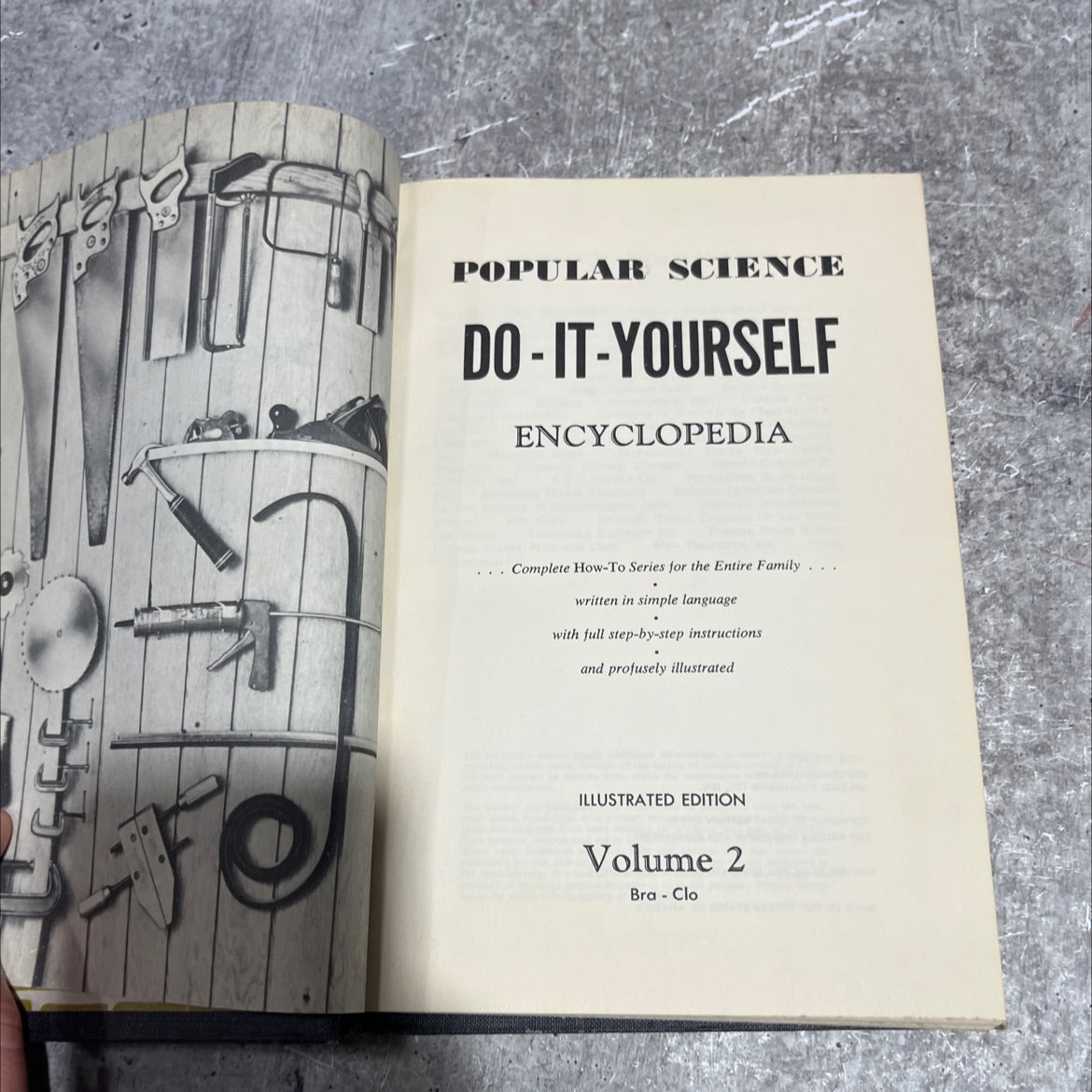 popular science do-it-yourself encyclopedia illustrated edition volume 2 book, by unknown, 1958 Hardcover