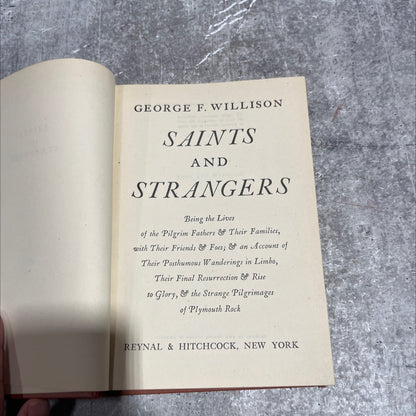 saints and strangers being the lives of the pilgrim fathers & their families, with their friends & foes; & an account