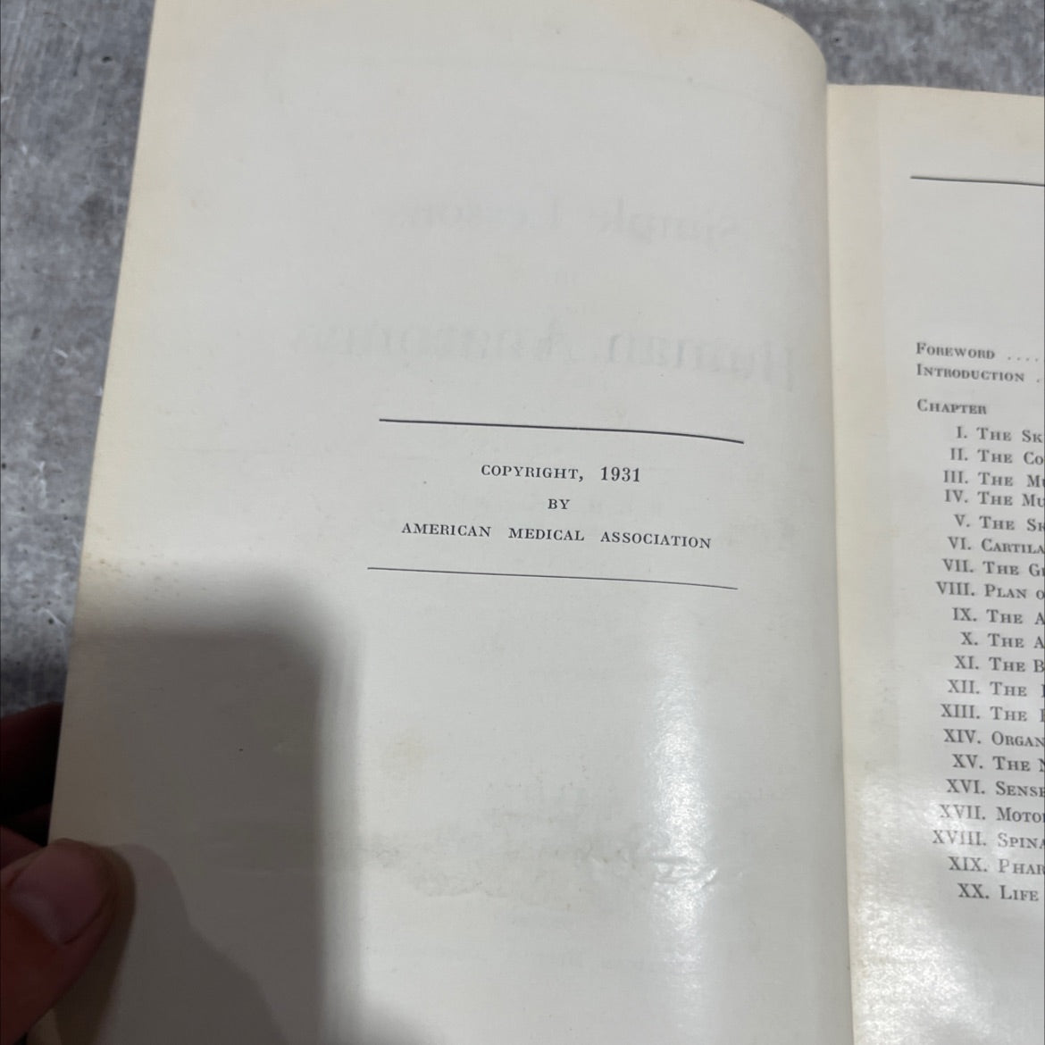 simple lessons in human anatomy book, by b. c. h. harvey, m.d., 1931 Hardcover