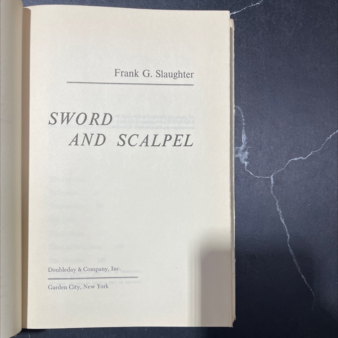 sword and scalpel book, by Frank G. Slaughter, 1957 Hardcover