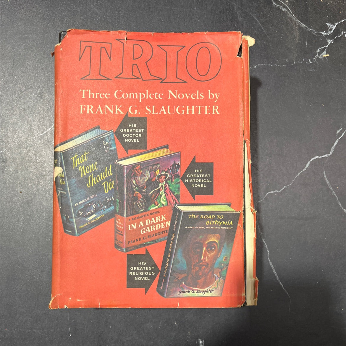 that none should die in a dark garden the road to bithynia book, by Frank G. Slaughter, 1951 Hardcover