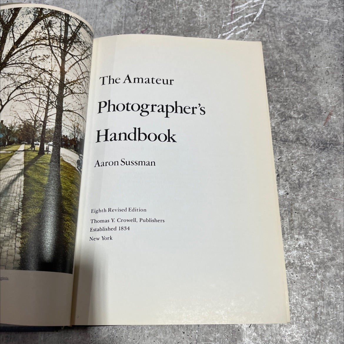 the amateur photographer's handbook book, by Aaron Sussman, 1973 Hardcover