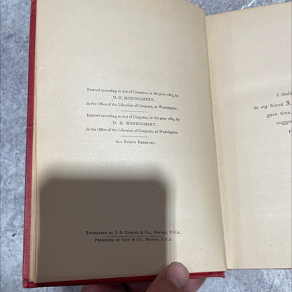the leading facts of english history book, by d. h. montgomery, 1890 Hardcover