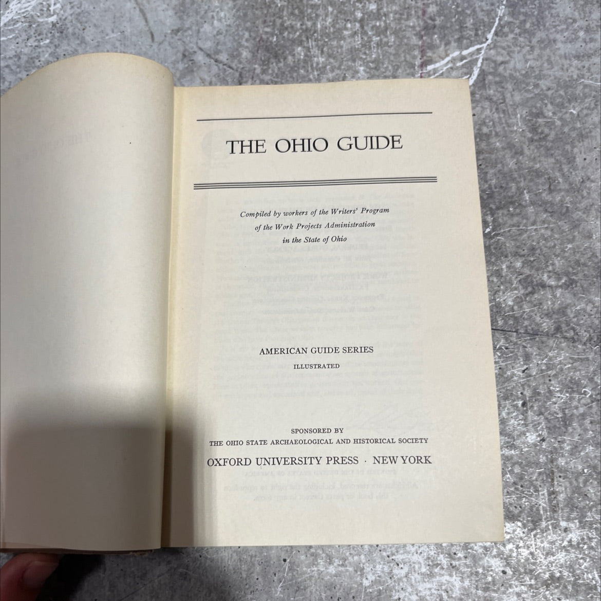 the ohio guide book, by workers of the writers' program of the work projects administration in the state of ohio, 1940