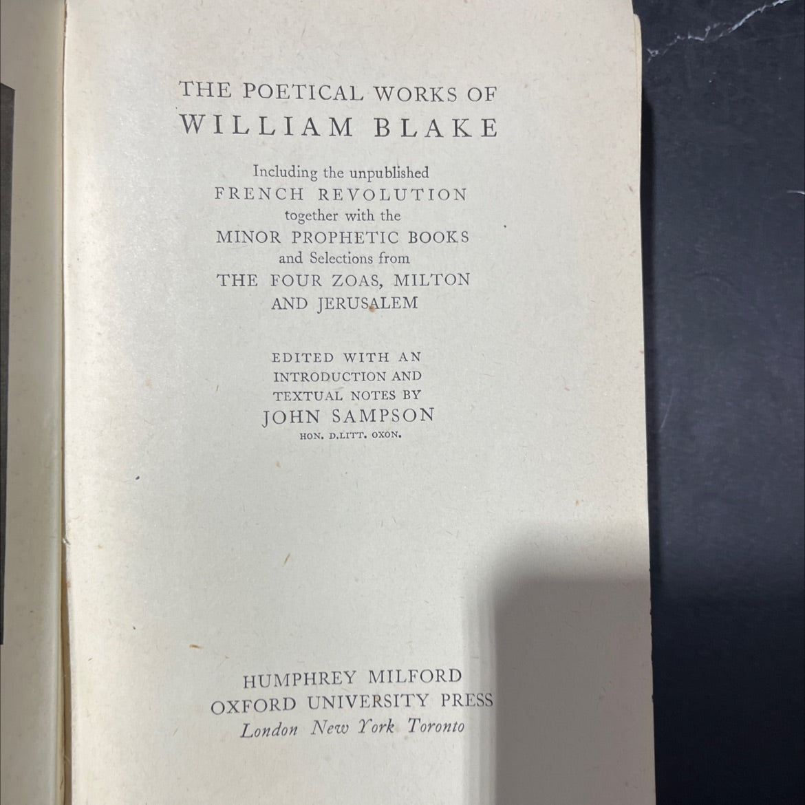 the poetical works of william blake including the unpublished french revolution together with the minor prophetic books