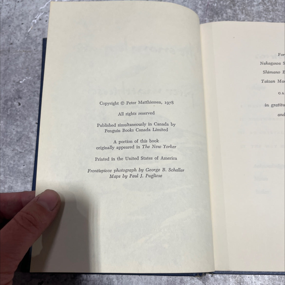 the snow leopard book, by peter matthiessen, 1978 Hardcover