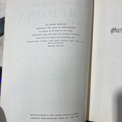 the victor book of the symphony revised edition book, by charles o'connell, 1941 Hardcover