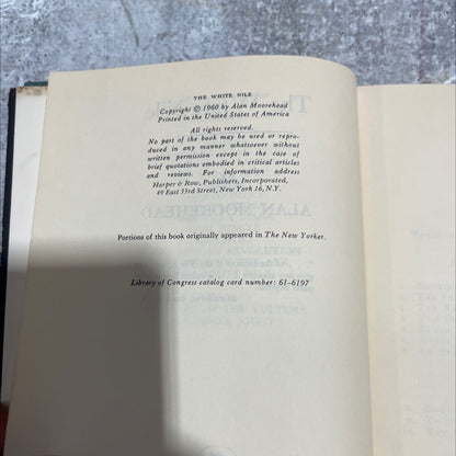 the white nile book, by alan moorehead, 1960 Hardcover