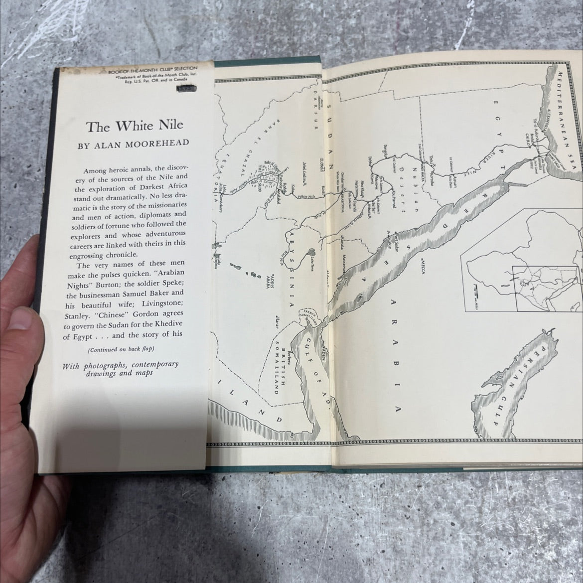 the white nile book, by alan moorehead, 1960 Hardcover