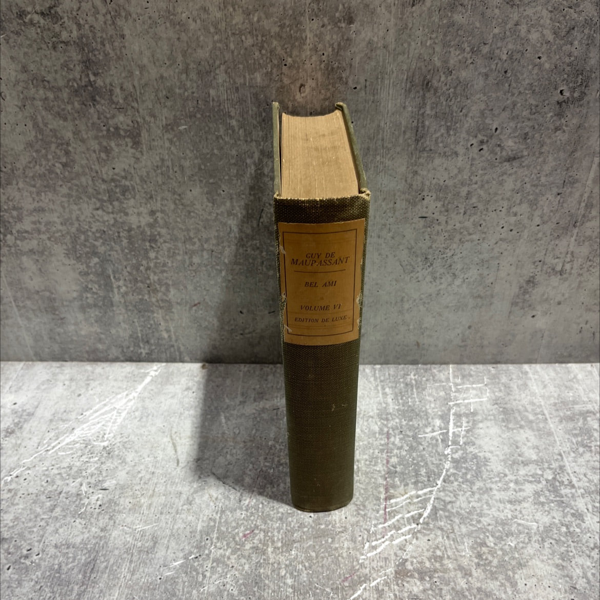 the works of guy de maupassant volume vi bel ami illustrated book, by guy de maupassant, 1909 Hardcover