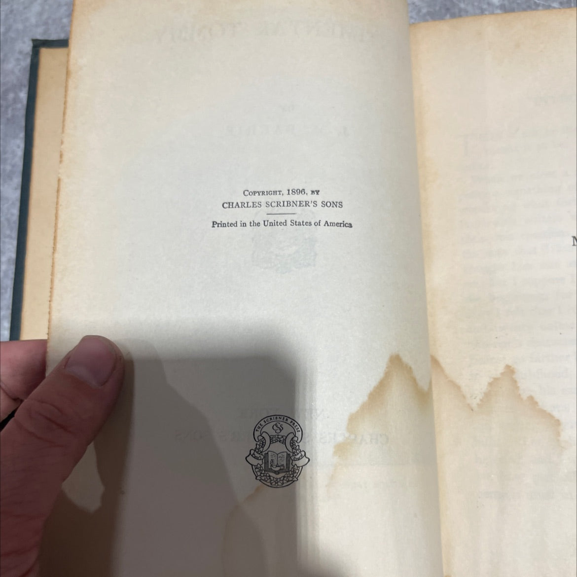 you'll be sentimental tommy book, by j. m. barrie, 1923 Hardcover